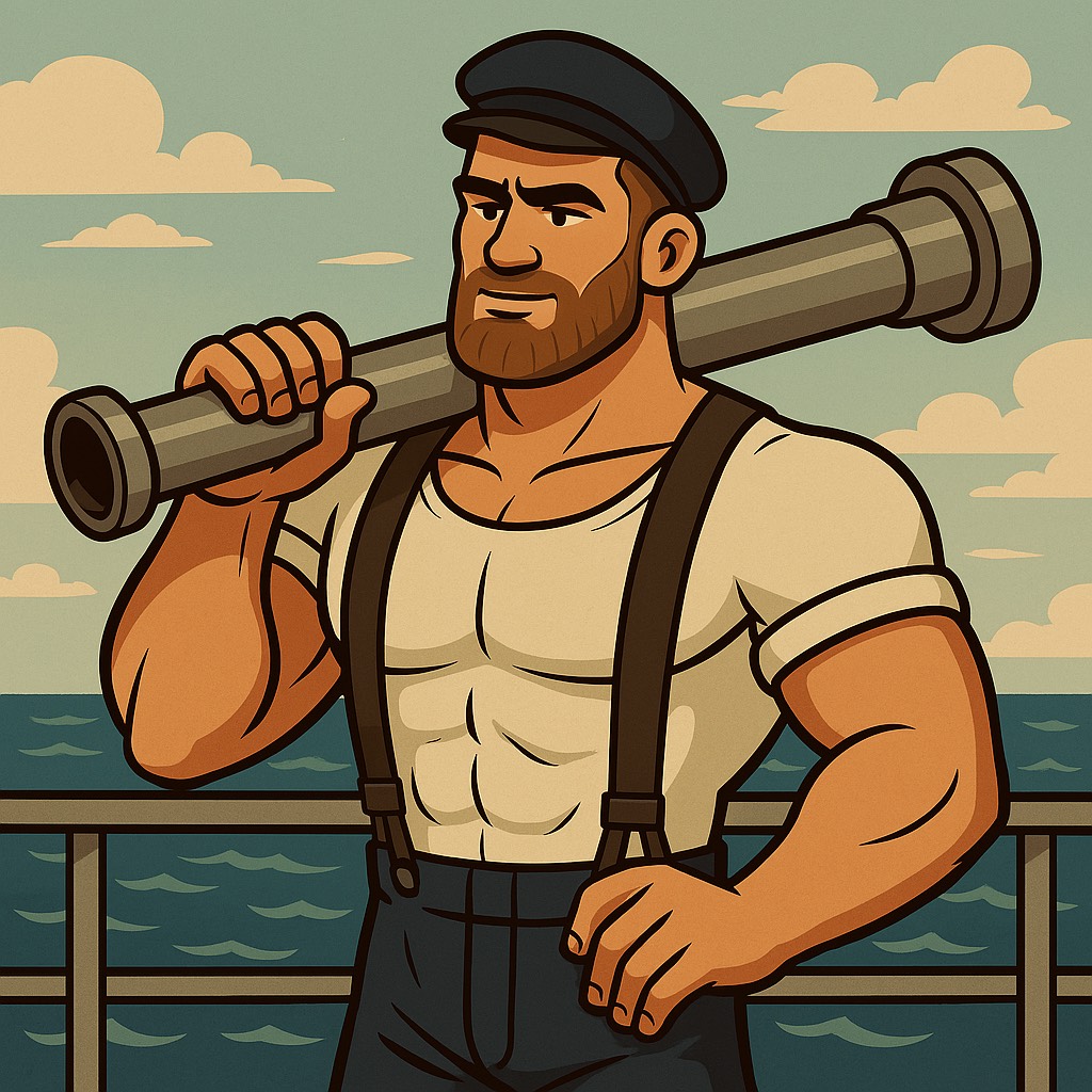Gus - Strong, Shirtless Engineer